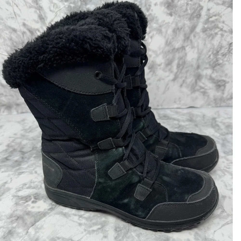 Columbia‎ 🖤🩷🖤Ice Maiden II Womens Black Waterproof Winter Snow Boots 7.5
